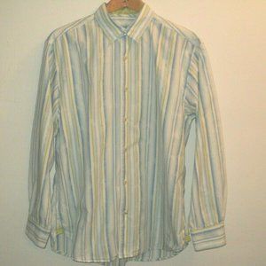 Tommy Bahama Men's Sz L Striped Shirt Long Sleeves
